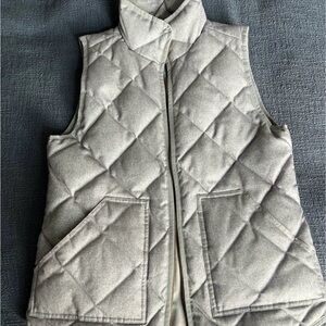 Gray Quilted Vest